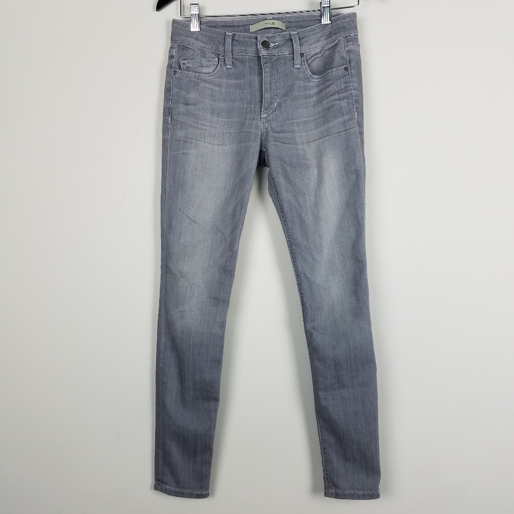 Joe's Jeans Kenzie Gray Mid Rise Skinny Ankle 0107